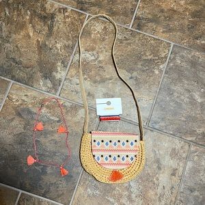 Gymboree matching purse, necklace and hair ties.